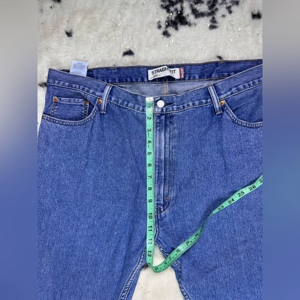 Levi’s Men’s 505 Medium Wash Straight Leg Denim Work Jeans Size 44